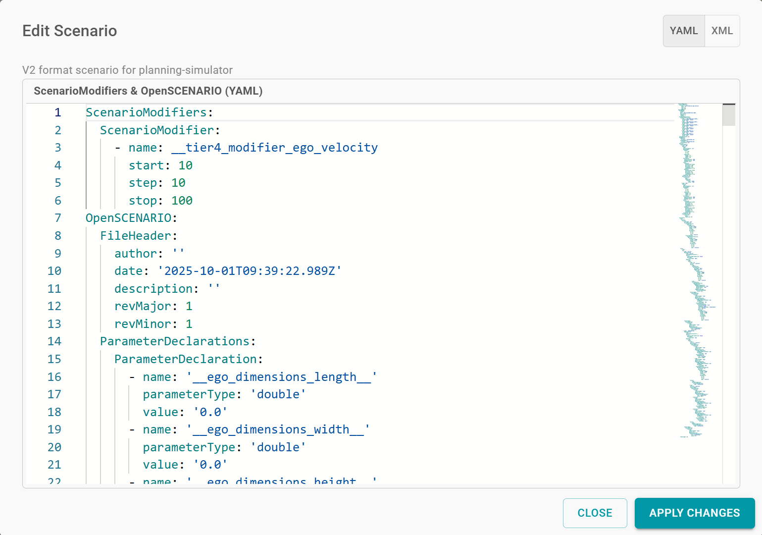 Yaml Textformat Web.Auto Documentation
