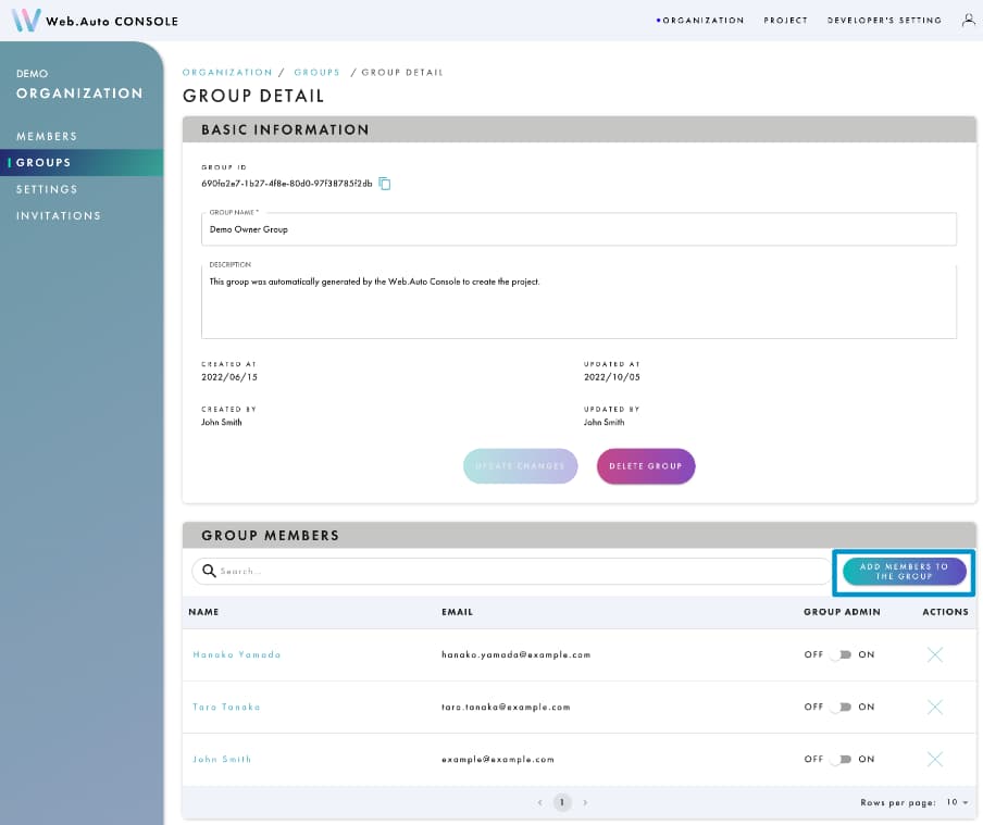 Web.Auto Documentation